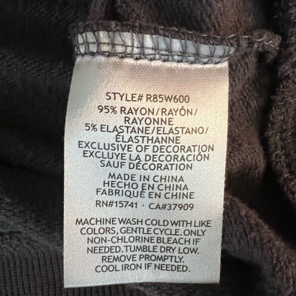 MAGNOLIA WOMENS GRAY LIGHTWEIGHT HOMEBODY PULLOVER HOODIE OVERSIZED SMALL - Picture 9 of 11